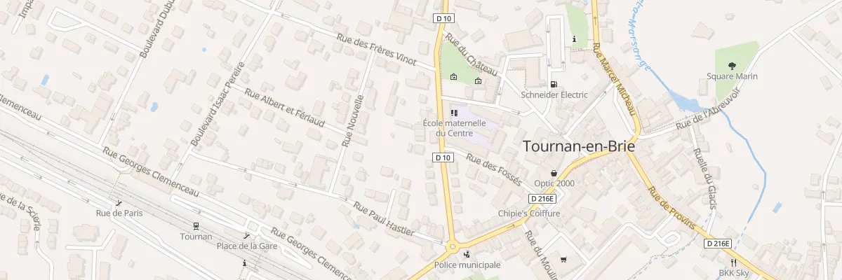 Plan du 13 Rue du Pdt Poincare à Tournan-en-Brie