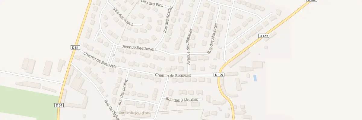 Plan du 3 Av des Platanes à Charny