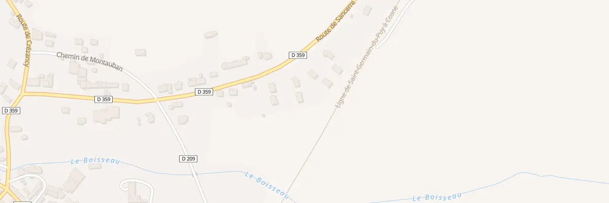 Plan du 9 Champ Verrier à Veaugues