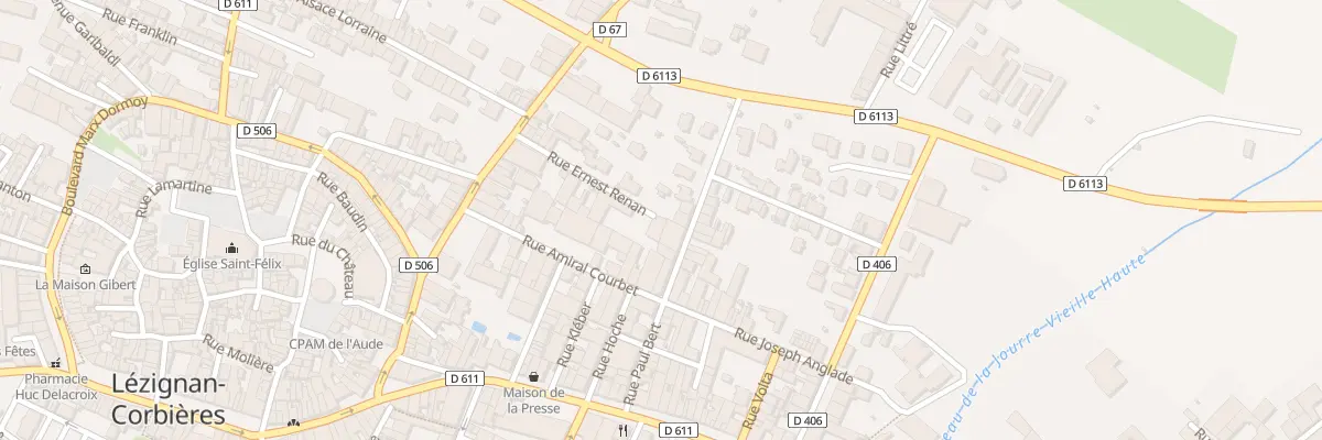 Plan du 17 Rue Ernest Renan à Lézignan-Corbières
