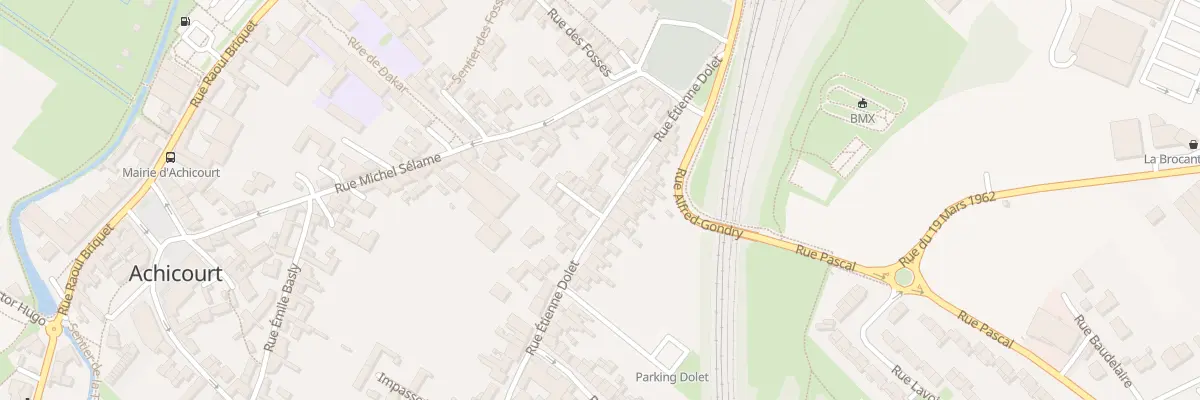 Plan du 14 Rue Etienne Dolet à Achicourt