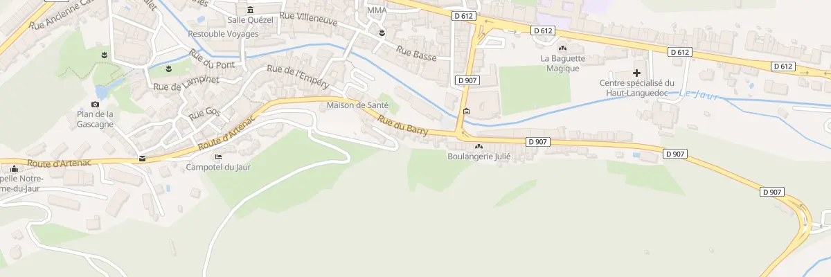 Plan du 16 Rue du Barry à Saint-Pons-de-Thomières