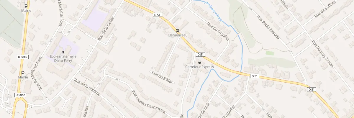 Plan du 3 Rue du Huit Mai à Angres