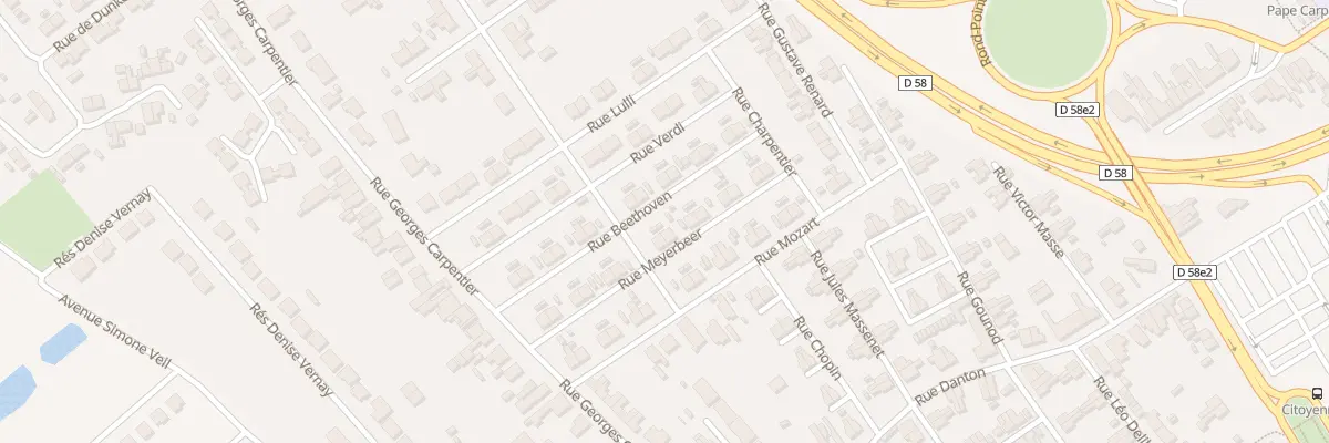 Plan du 14 Rue Meyerbeer à Liévin