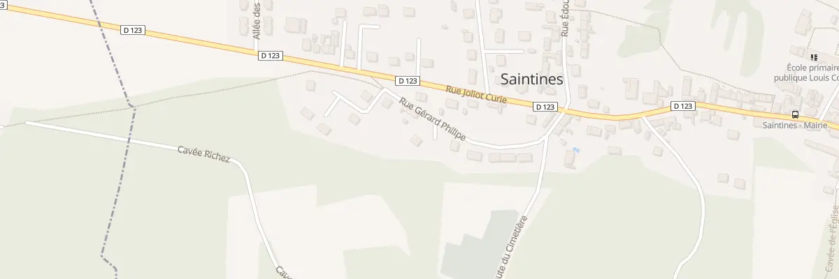 Plan du 64 Rue Gérard Philipe à Saintines