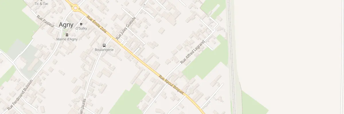 Plan du 1 Rue Alfred Legrand à Agny