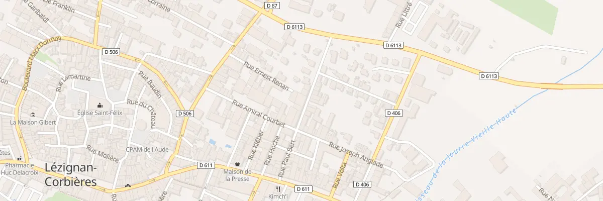 Plan du 17 Rue Paul Bert à Lézignan-Corbières