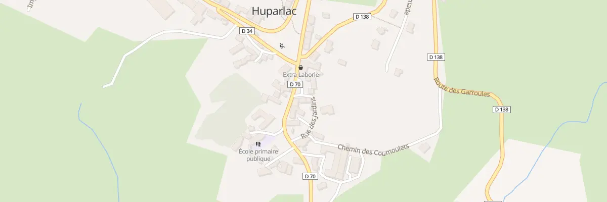 Plan du 5140 Huparlac à Huparlac