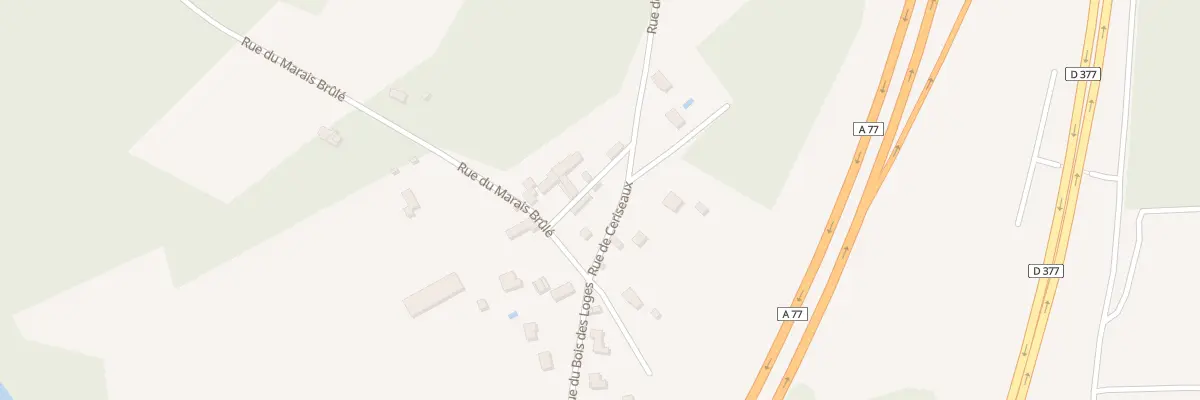 Plan du 3 Rue de Ceriseaux à Souppes-sur-Loing