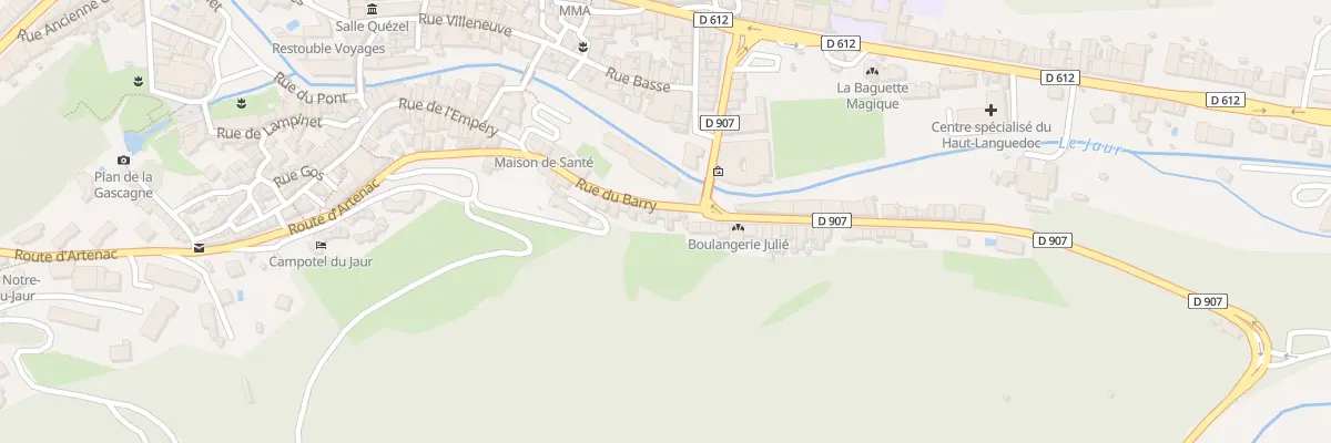 Plan du 22 Rue du Barry à Saint-Pons-de-Thomières