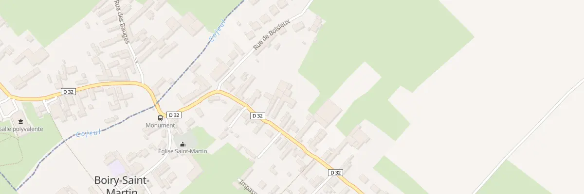 Plan du 13 Rue de Moyenneville à Boiry-Saint-Martin