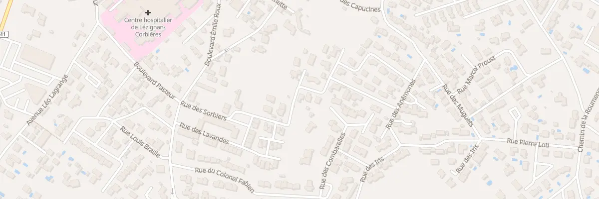Plan du 22 Rue des Sorbiers à Lézignan-Corbières
