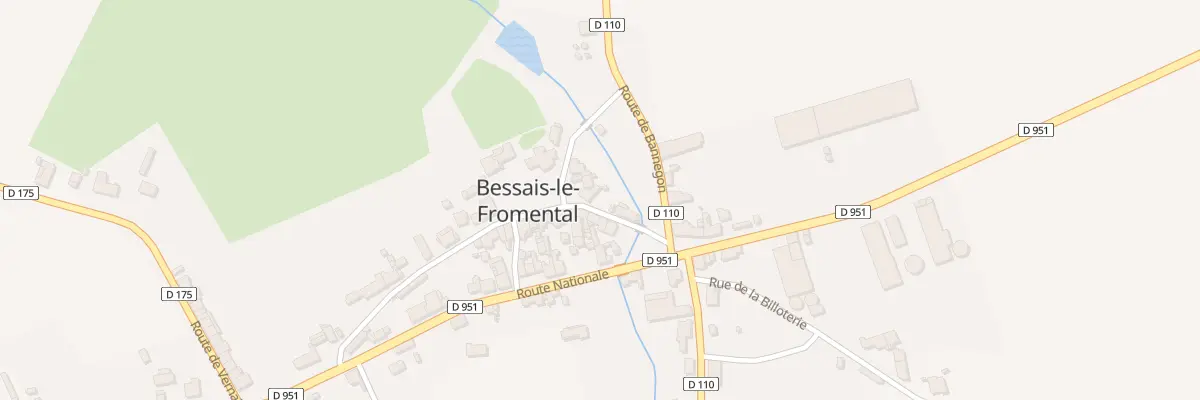 Plan du 27 Rue de l’Eglise à Bessais-le-Fromental