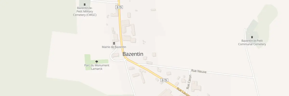 Plan du 1 Rue Neuve à Bazentin