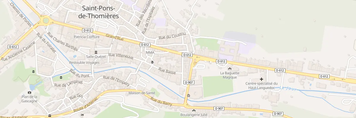 Plan du 80 Grand Rue à Saint-Pons-de-Thomières