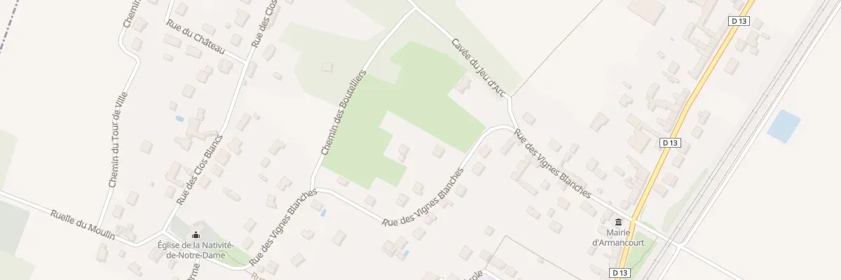 Plan du 243 Rue des Vignes Blanches à Armancourt