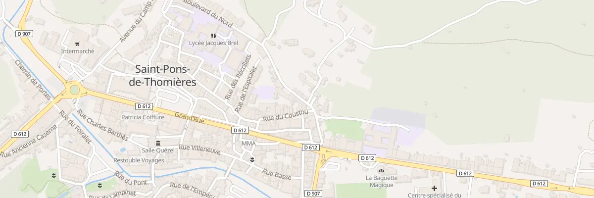 Plan du 7 Bd du Nord à Saint-Pons-de-Thomières