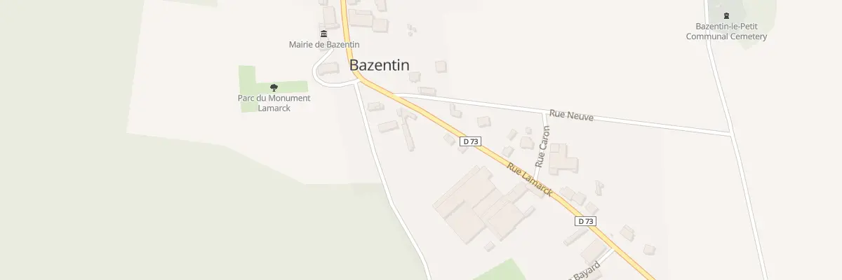 Plan du 22 Rue Lamarck à Bazentin