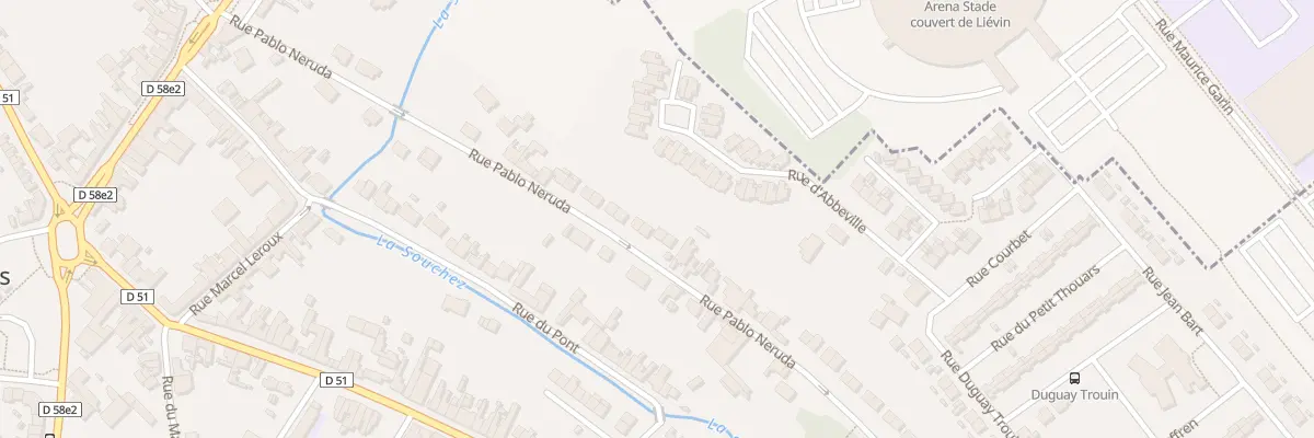 Plan du 9H Rue Pablo Néruda à Angres