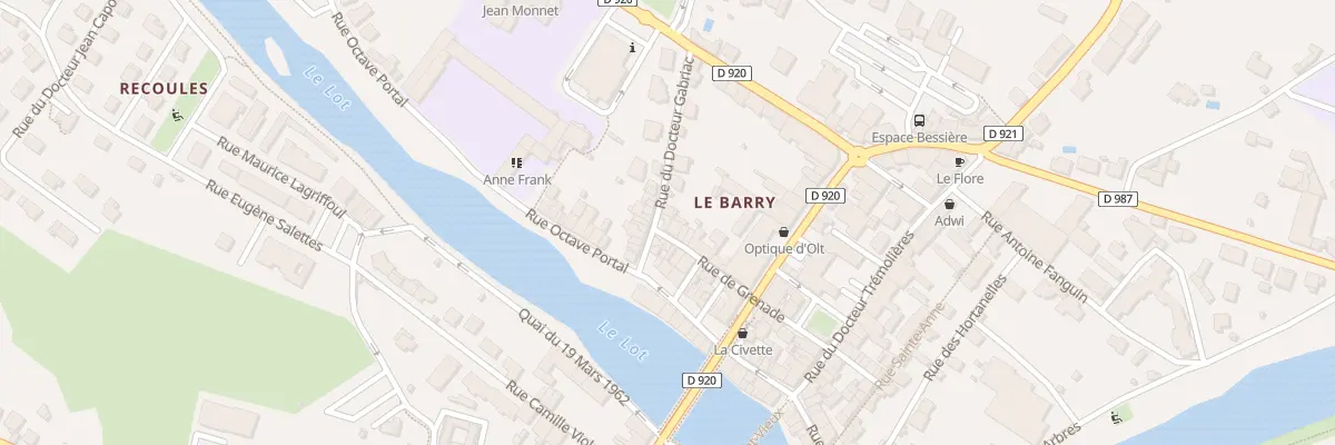 Plan du 8 Rue du Docteur Gabriac à Espalion