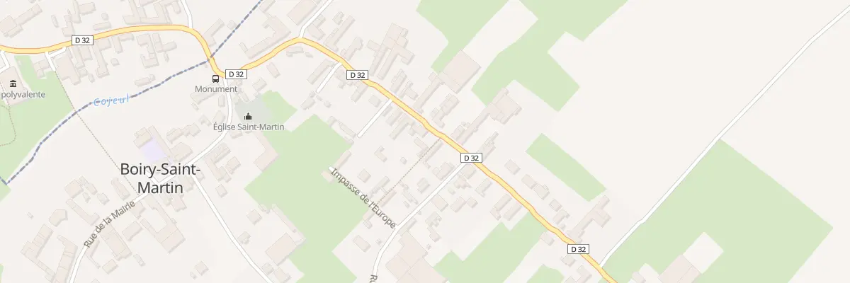 Plan du 28 Rue de Moyenneville à Boiry-Saint-Martin
