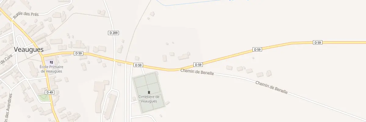 Plan du 33 Rte de Vinon à Veaugues