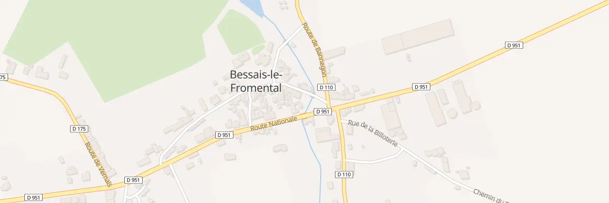 Plan du 18 Rue de l’Eglise à Bessais-le-Fromental