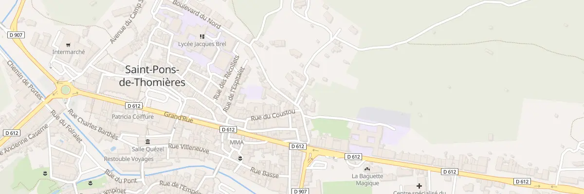 Plan du 16 Bd du Nord à Saint-Pons-de-Thomières