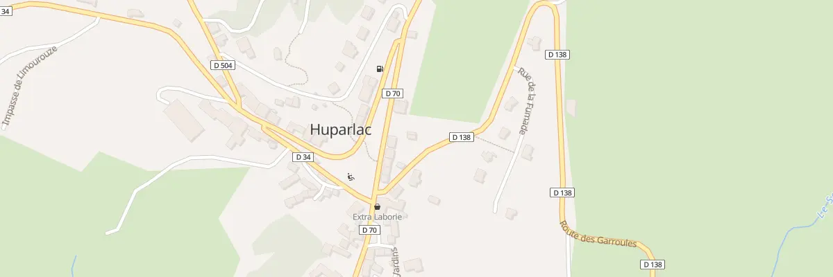 Plan du 5130 Huparlac à Huparlac