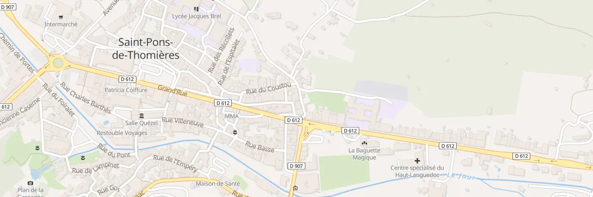 Plan du 15 Rue Mazelière à Saint-Pons-de-Thomières
