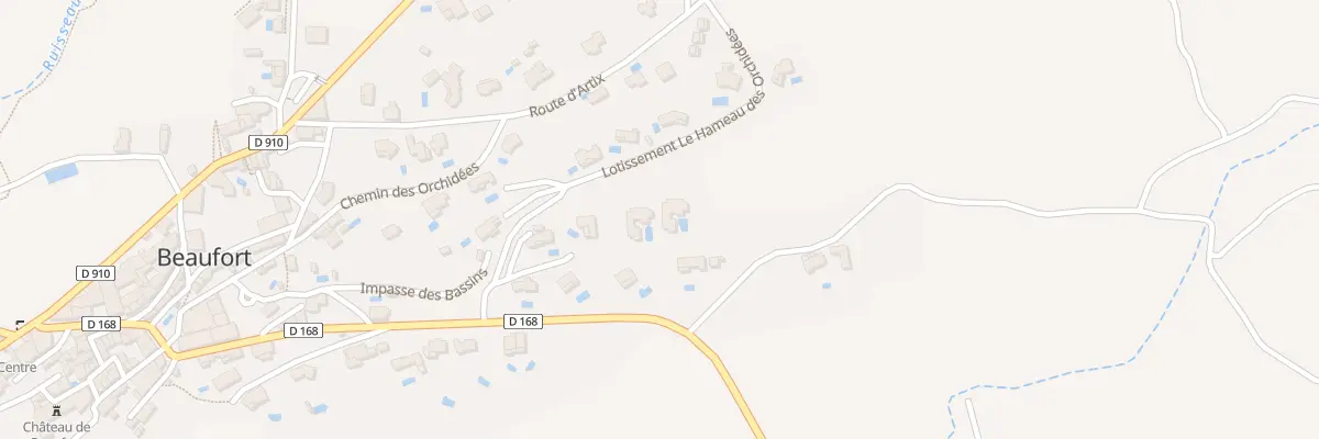 Plan du 3 Rte d’Oupia à Beaufort