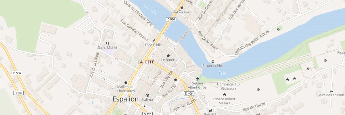 Plan du 11 Rue Droite à Espalion
