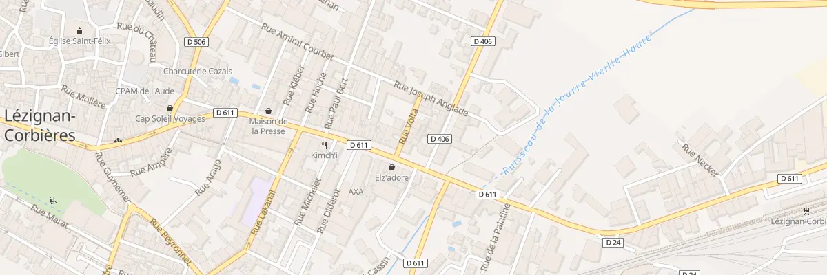 Plan du 4B Rue Volta à Lézignan-Corbières