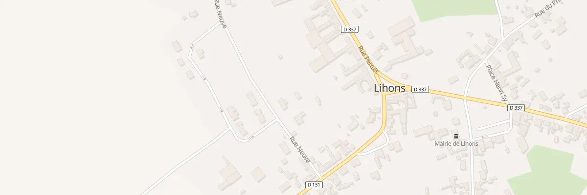 Plan du 6 Rue Neuve à Lihons