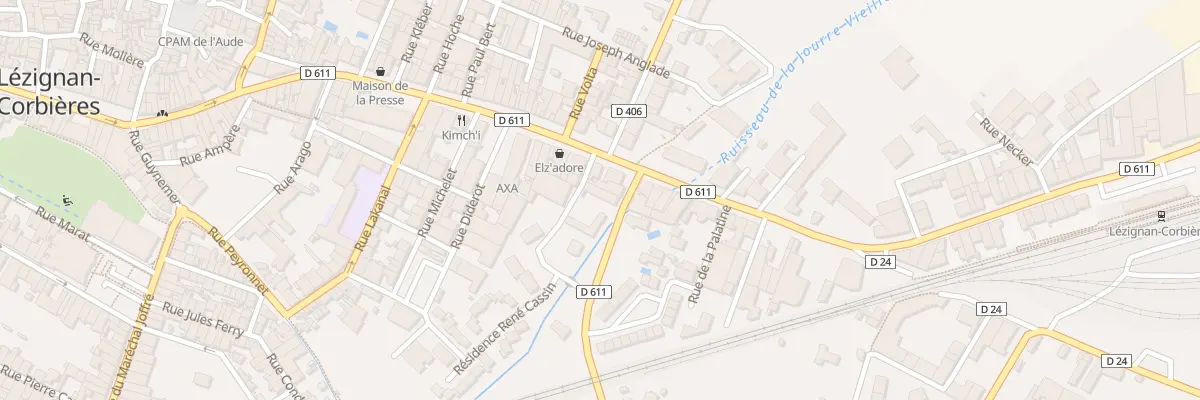 Plan du 1B Rue Blaise Pascal à Lézignan-Corbières
