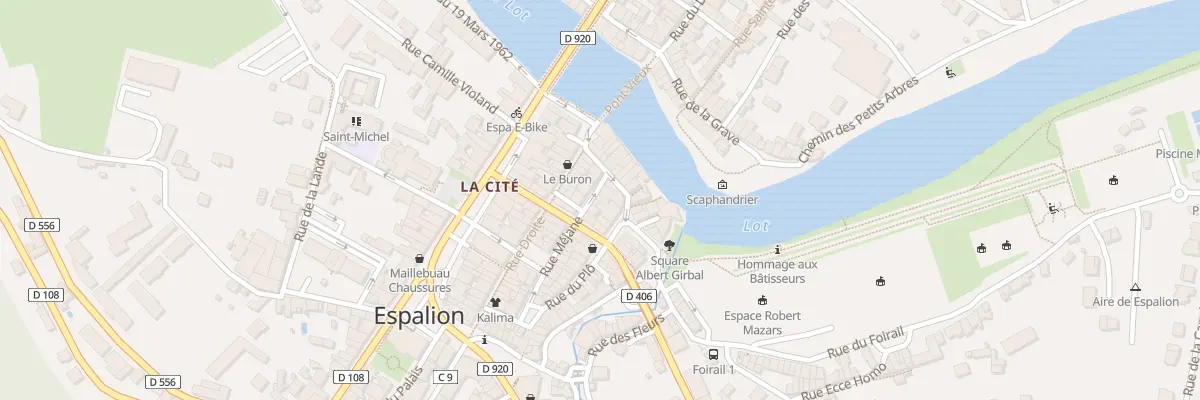 Plan du 7 Rue Méjane à Espalion