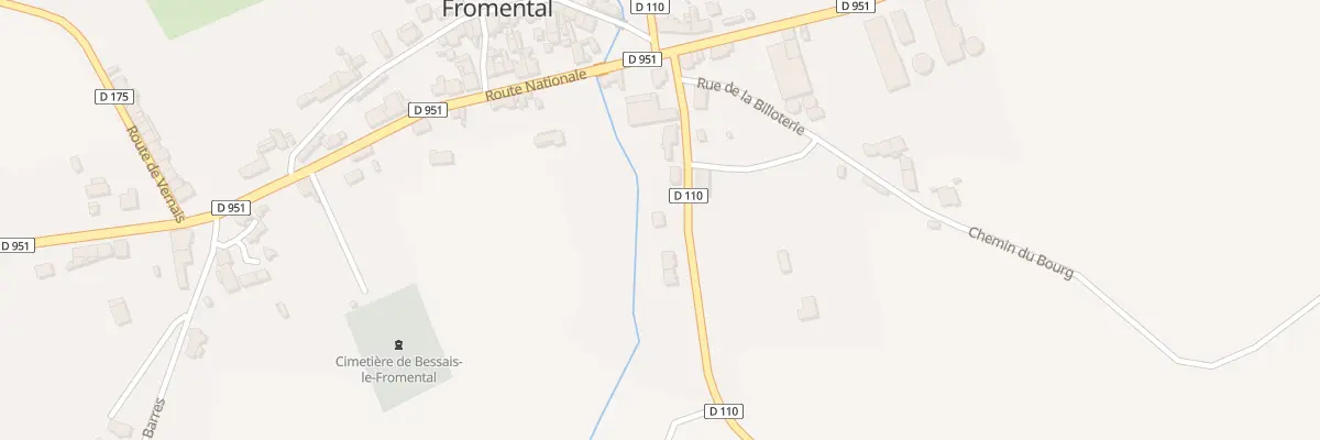 Plan du 8 Rte de Valigny à Bessais-le-Fromental
