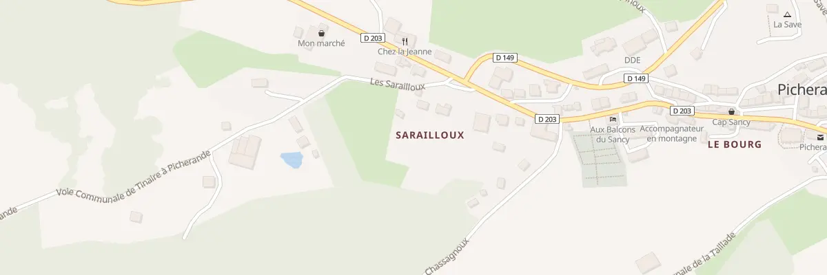 Plan du 5502 Le Vaillou à Picherande