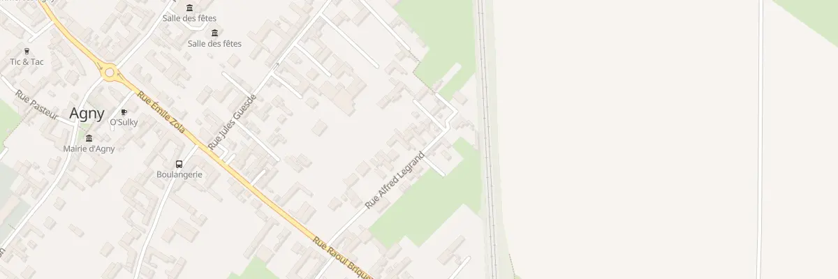 Plan du 13 Rue Alfred Legrand à Agny