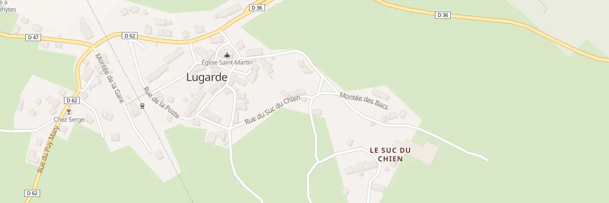 Plan du 5154 Le Bourg Haut à Lugarde