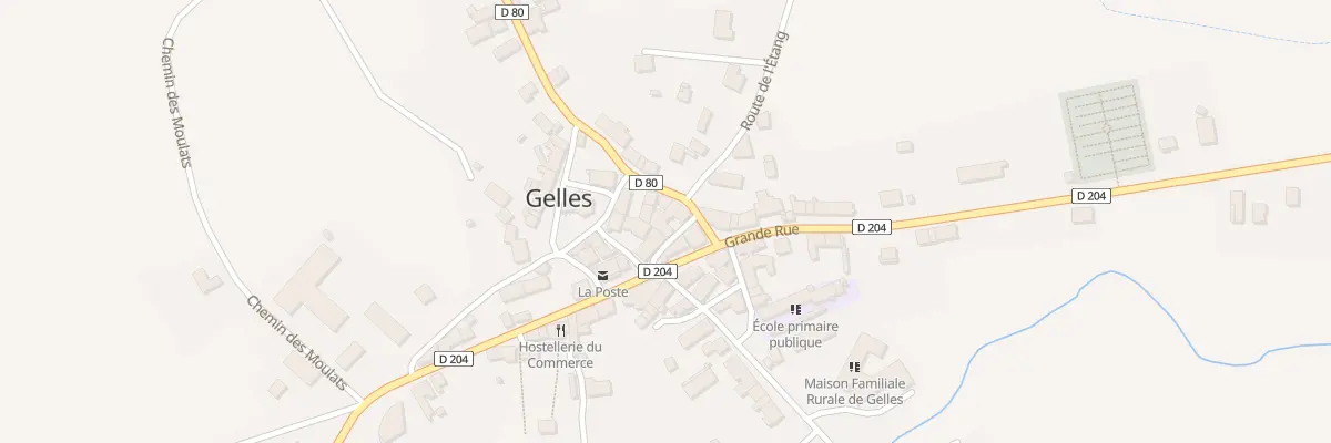 Plan du 5 Rte des Quintins le Bourg à Gelles