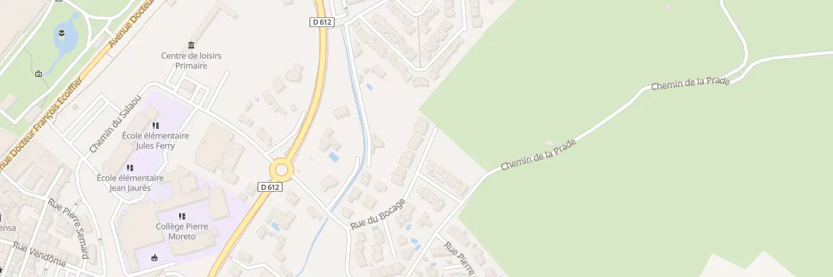 Plan du 9998 Rue du Bocage à Thuir