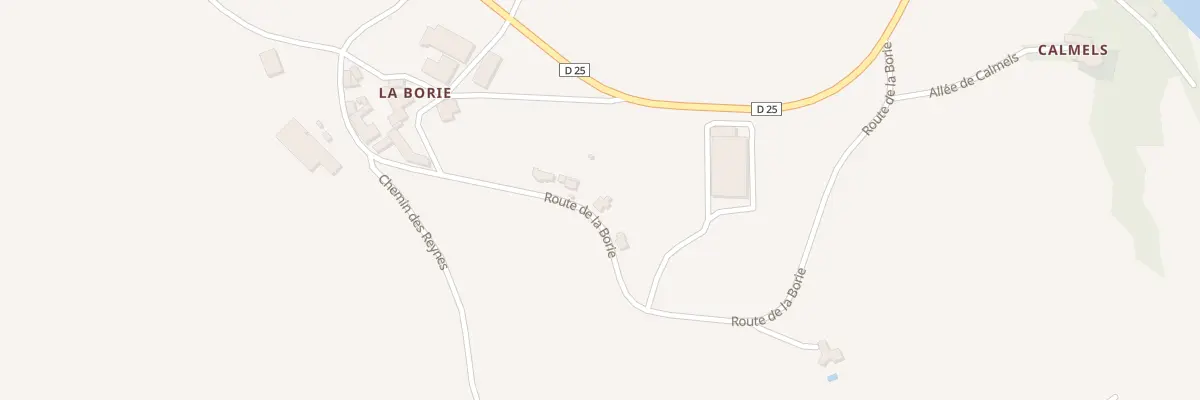 Plan du 5075 La Borie à Calmels-et-le-Viala