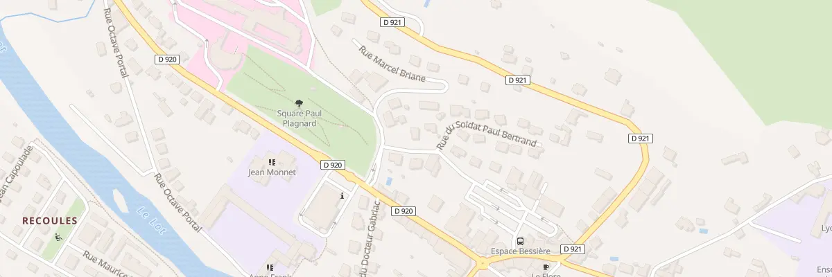 Plan du 1 Rue du Soldat Paul Bertrand à Espalion
