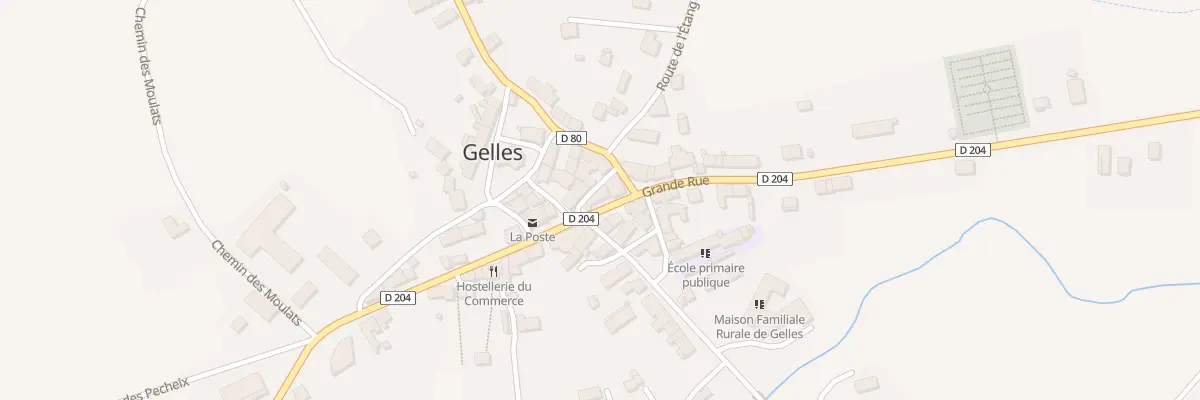 Plan du 40 Grand Rue - Le Bourg à Gelles