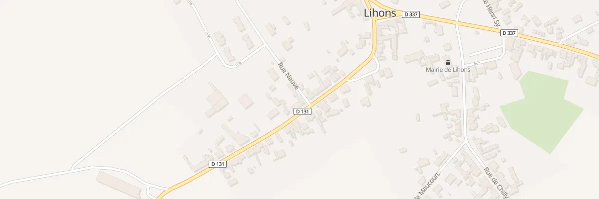 Plan du 1 Rue Neuve à Lihons