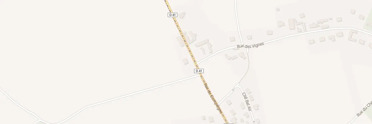 Plan du 58 Rte de Compiegne à Antheuil-Portes