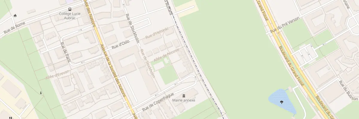 Plan du 1 Rue de Copenhague à Montévrain