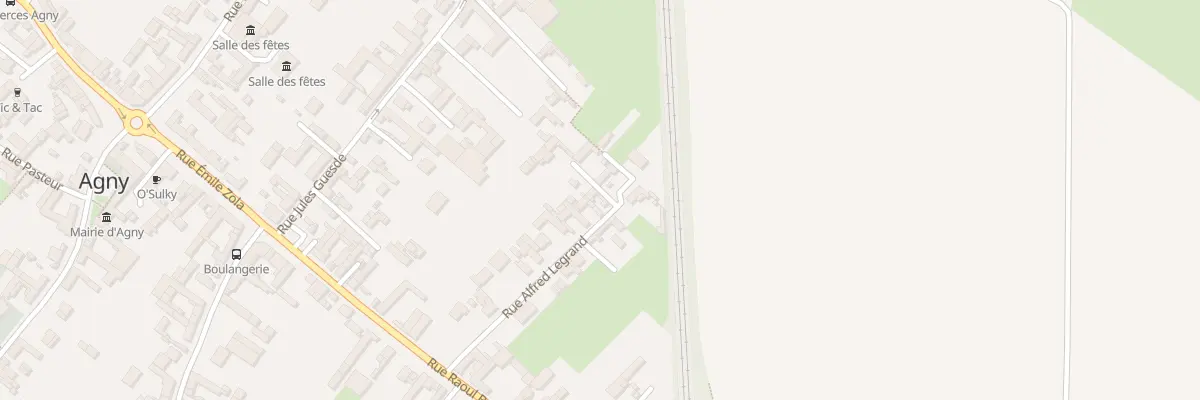 Plan du 17 Rue Alfred Legrand à Agny