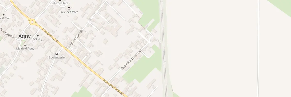 Plan du 8 Rue Alfred Legrand à Agny